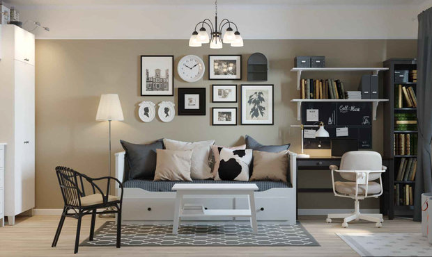 Фотография: Гостиная в стиле Скандинавский, Гид, ИКЕА, П-44 – фото на INMYROOM
