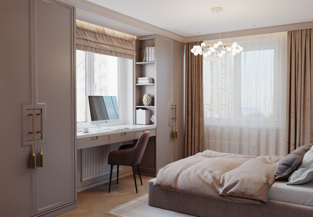 Фото из портфолио  квартира 60 метров классика – фотографии дизайна интерьеров на INMYROOM