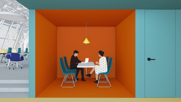 Фото из портфолио Laba Co-working – фотографии дизайна интерьеров на INMYROOM