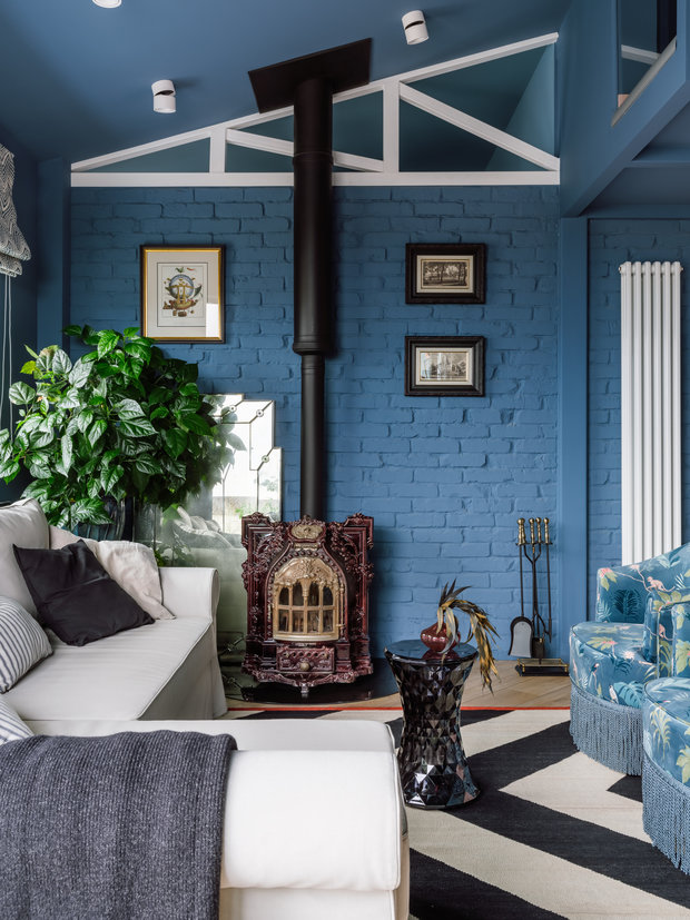 Фотография: Гостиная в стиле Эклектика, Квартира, Проект недели, Краснодар, 3 комнаты, Более 90 метров, Aldo&Aldo, Ярослав Алдошин, Елена Алдошина – фото на INMYROOM