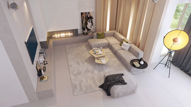 Фото из портфолио Дом под Киевом в бежевых тонах – фотографии дизайна интерьеров на INMYROOM