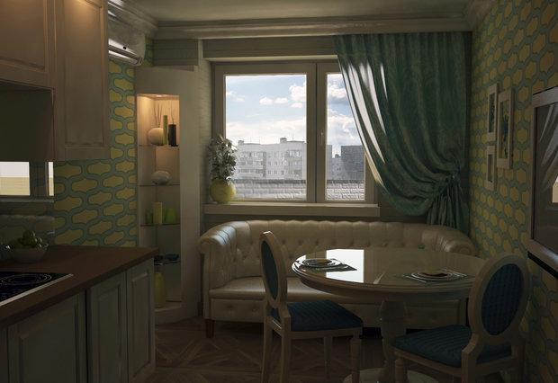 Фото из портфолио Квартира 34 кв.м – фотографии дизайна интерьеров на INMYROOM