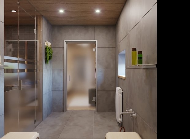 Фото из портфолио Дизайн проект бани – фотографии дизайна интерьеров на INMYROOM