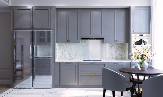 Фото из портфолио Квартира современная классика - 135 кв. Кухня-гостиная – фотографии дизайна интерьеров на INMYROOM