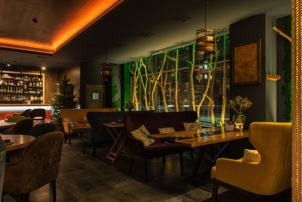 Фото из портфолио Дизайнер интерьера Курск. Ресторан FOREST GRILL – фотографии дизайна интерьеров на INMYROOM