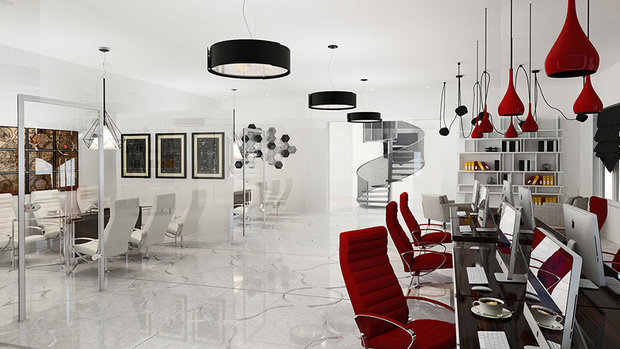 Фото из портфолио Дизайн офиса в стиле минимализм – фотографии дизайна интерьеров на INMYROOM