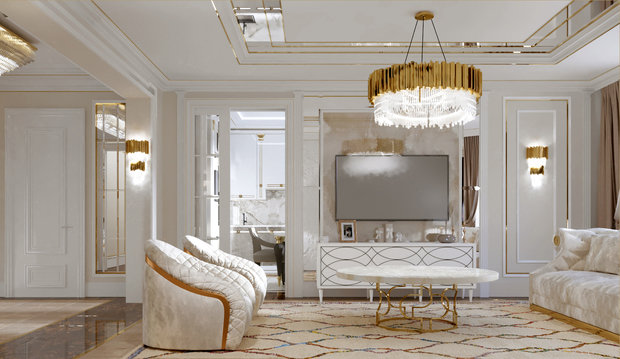 Фото из портфолио Неоклассика. – фотографии дизайна интерьеров на INMYROOM