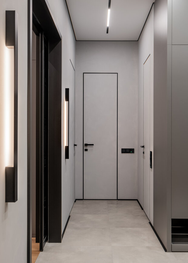 Фотография: Прихожая в стиле Современный, Квартира, Проект дня, Москва, 2 комнаты, 60-90 метров, современный с элементами минимализма и арт-деко, Маргарита Макурина – фото на INMYROOM