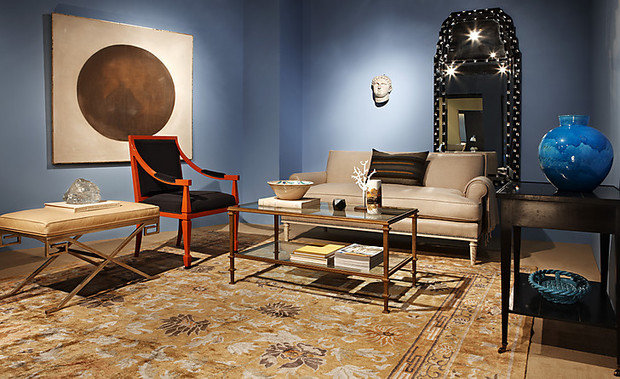 Фотография: Гостиная в стиле Восточный, Декор интерьера, Франция, Антиквариат, Цвет в интерьере, Индустрия, Люди, История дизайна, Ампир – фото на INMYROOM