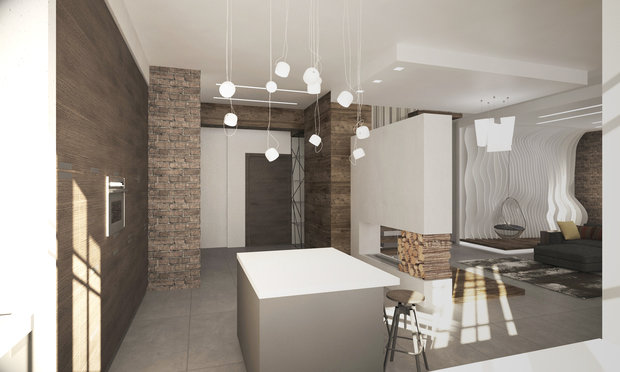 Фото из портфолио Дерево и цемент – фотографии дизайна интерьеров на INMYROOM