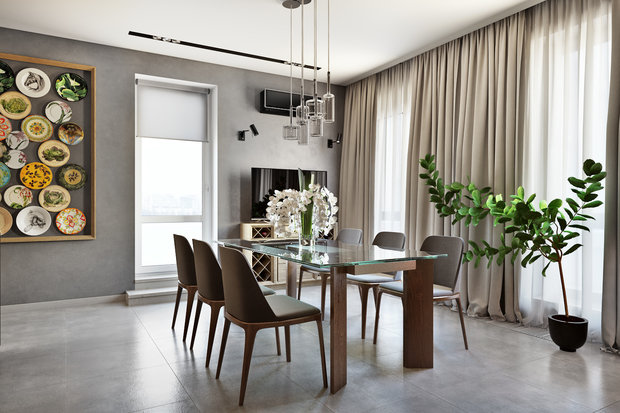 Фото из портфолио Проект квартиры 153 м2 – фотографии дизайна интерьеров на INMYROOM