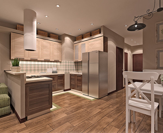 Фото из портфолио Загородная квартира – фотографии дизайна интерьеров на INMYROOM