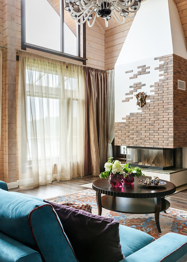 Фото из портфолио Дом из клееного бруса 680 м2 в КП "РУЗСКАЯ ГАВАНЬ" – фотографии дизайна интерьеров на INMYROOM