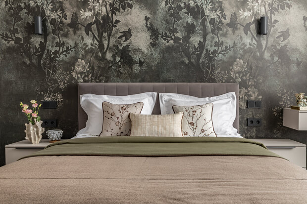 Фотография: Спальня в стиле Современный, Эклектика, Квартира, Проект дня, Москва, Сталинка, 3 комнаты, 60-90 метров, Карина Алтунина – фото на INMYROOM