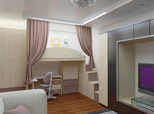Фото из портфолио Однушка в химках – фотографии дизайна интерьеров на INMYROOM