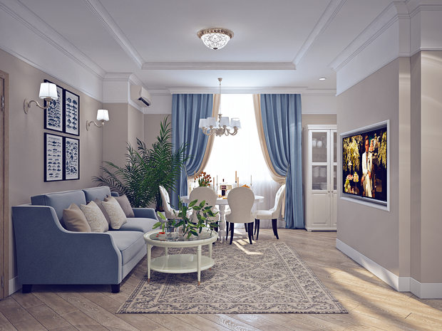 Фото из портфолио 90м2 Timeless – фотографии дизайна интерьеров на INMYROOM