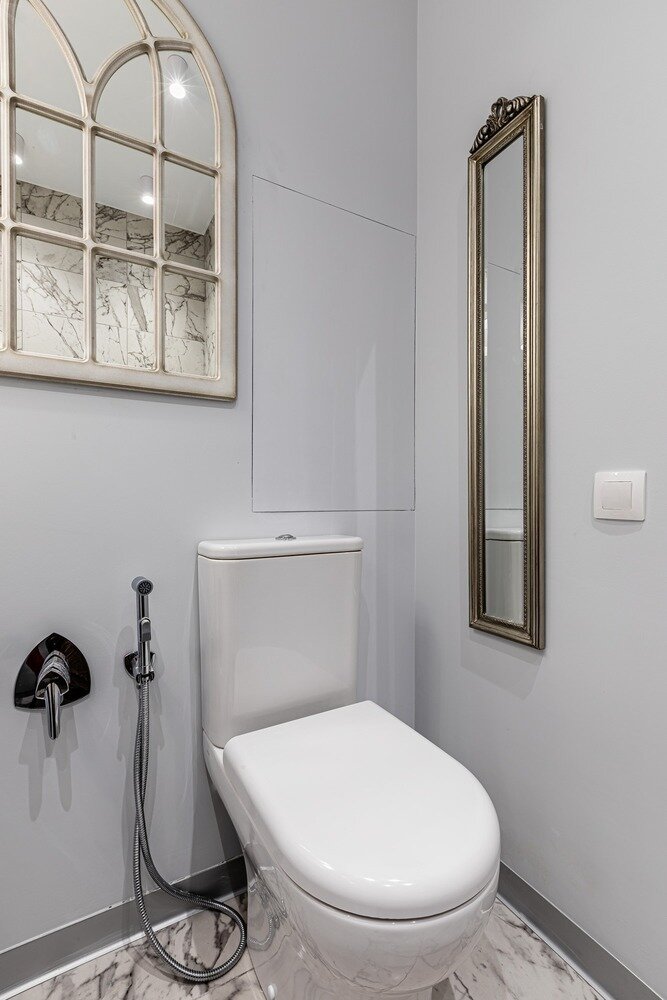 Фотография: Ванная в стиле Современный, Малогабаритная квартира, Квартира, Студия, Проект недели, Москва, до 40 метров, Анна Новопольцева – фото на INMYROOM Фотография: Ванная в стиле Современный, Малогабаритная квартира, Квартира, Студия, Проект недели, Москва, до 40 метров, Анна Новопольцева – фото на INMYROOM