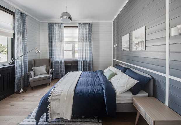 Фотография: Спальня в стиле Скандинавский, Дом, Проект недели, Дача, Дом и дача, Московская область, 4 и больше, Более 90 метров, Ксения Налетова – фото на INMYROOM