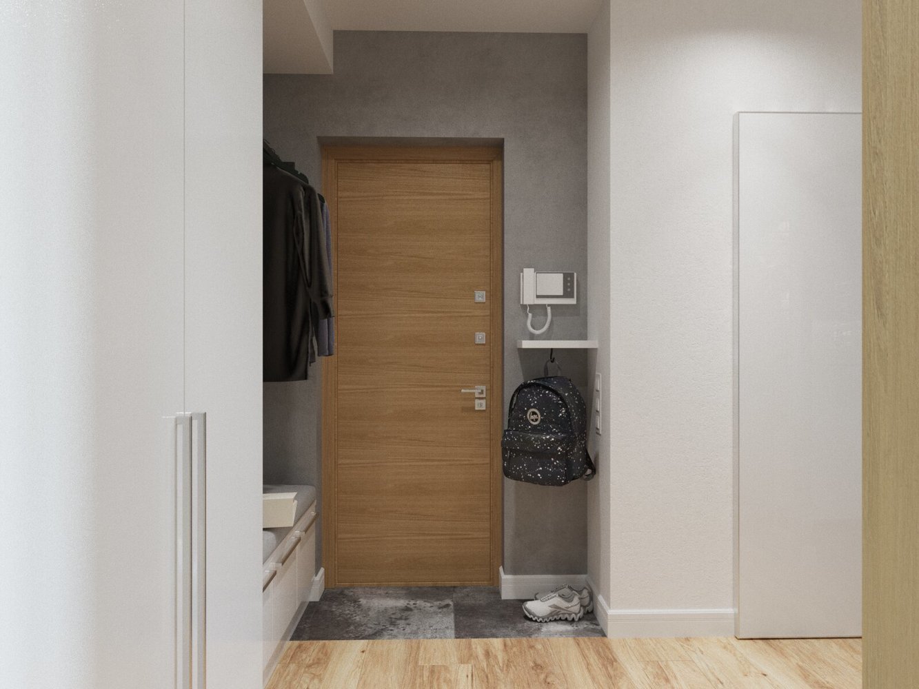 Фотография: Прихожая в стиле Современный, Квартира, Проект недели, Эко, Красногорск, Панельный дом, 2 комнаты, 60-90 метров, Татьяна Крыгина, КПД-4570 – фото на INMYROOM Фотография: Прихожая в стиле Современный, Квартира, Проект недели, Эко, Красногорск, Панельный дом, 2 комнаты, 60-90 метров, Татьяна Крыгина, КПД-4570 – фото на INMYROOM