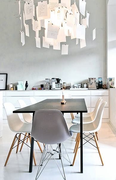 Фотография: Кухня и столовая в стиле Лофт, Скандинавский, Текстиль, Дизайн интерьера, Ремонт, Краска – фото на INMYROOM