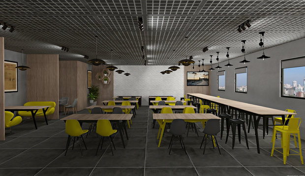 Фото из портфолио Кафе для сотрудников – фотографии дизайна интерьеров на INMYROOM