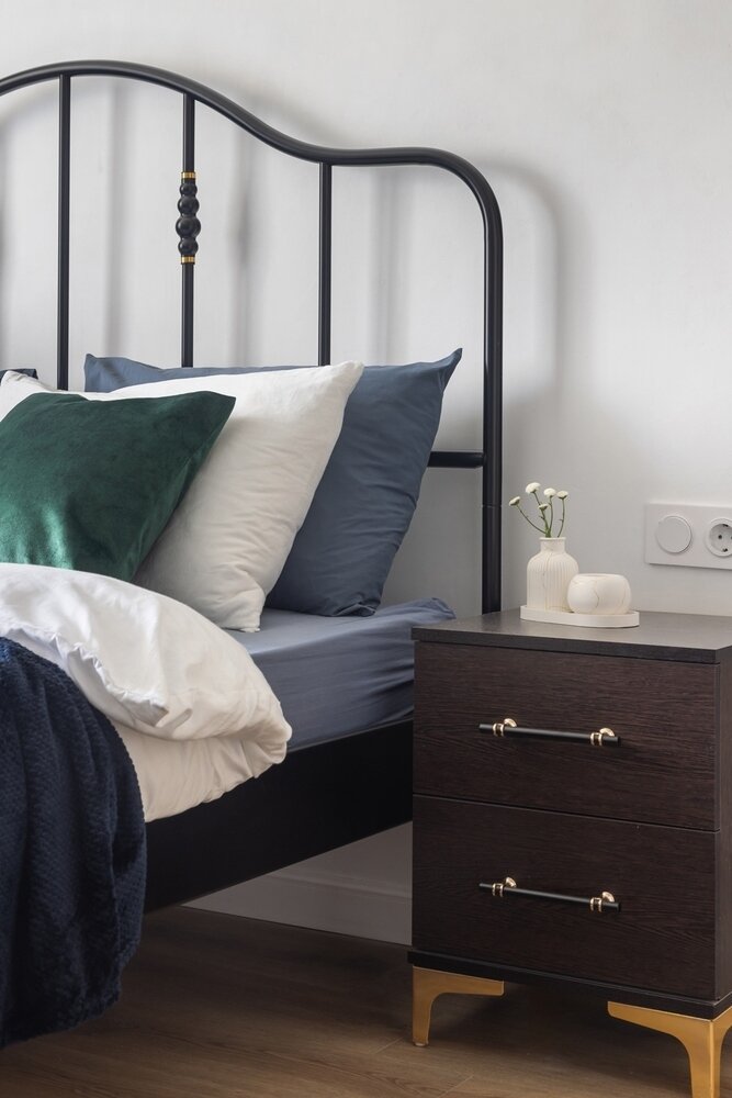 Фотография: Спальня в стиле Современный, Винтажный, Кухня и столовая, Малогабаритная квартира, Квартира, Проект недели, Санкт-Петербург, Кирпичный дом, 1 комната, до 40 метров, Александра Сакмарова – фото на INMYROOM Фотография: Спальня в стиле Современный, Винтажный, Кухня и столовая, Малогабаритная квартира, Квартира, Проект недели, Санкт-Петербург, Кирпичный дом, 1 комната, до 40 метров, Александра Сакмарова – фото на INMYROOM