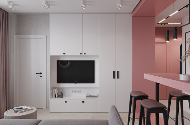 Фотография: Гостиная в стиле Современный, Минимализм, Гид, Алена Тимонина, Андрей Тимонин, Форма Дома, Ира Носова, Диана Бганова, Екатерина Уланова, Катерина Кузнецова, Олеся Еранцева – фото на INMYROOM