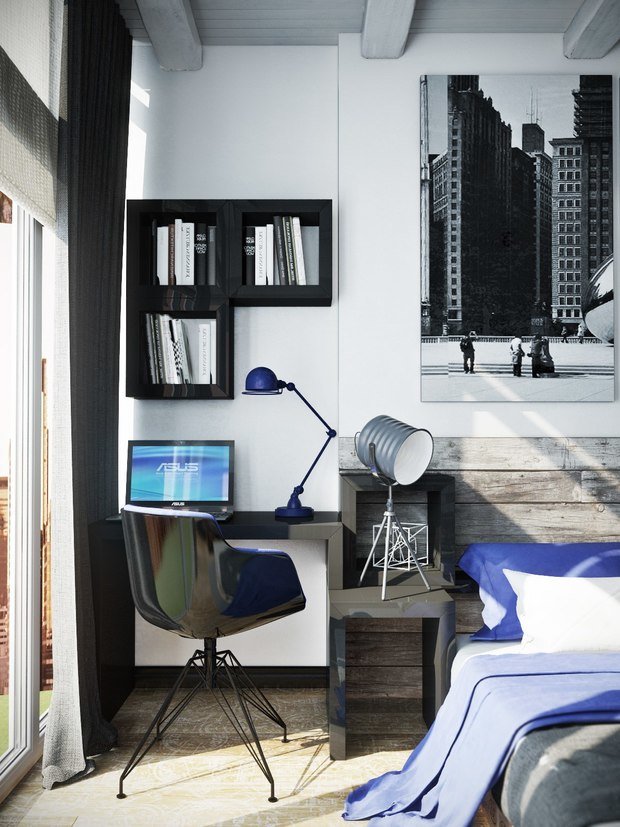 Фото из портфолио Квартира в стиле лофт, 70 м2 – фотографии дизайна интерьеров на INMYROOM