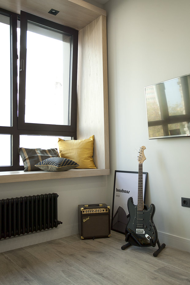 Фотография: Балкон в стиле Современный, Квартира, Проект недели, Москва, 1 комната, 40-60 метров, Аделина Шарапова – фото на INMYROOM