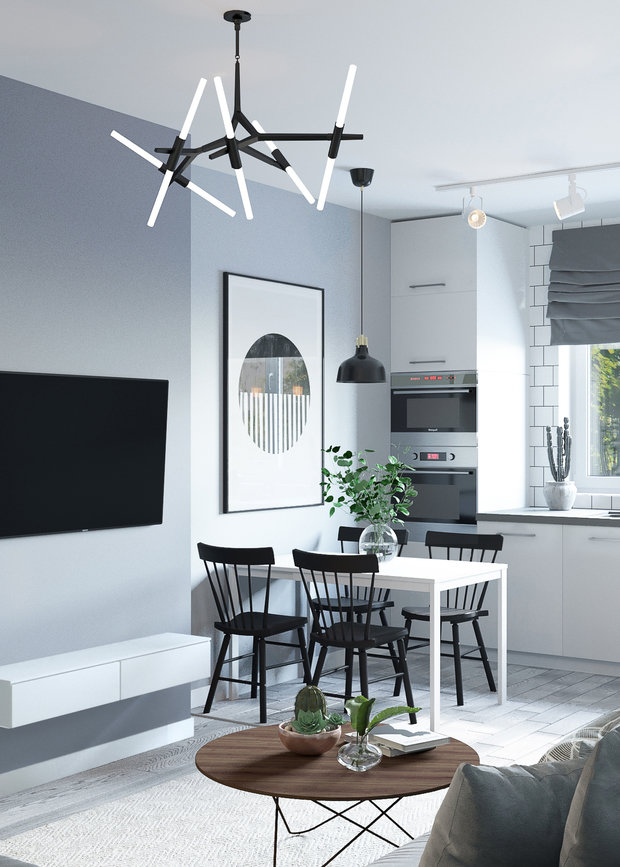 Фото из портфолио Скандинавская квартира  – фотографии дизайна интерьеров на INMYROOM