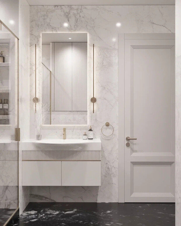 Фото из портфолио Дизайн-проект квартиры в ЖК «Шведская Крона» в неоклассическом стиле – фотографии дизайна интерьеров на INMYROOM