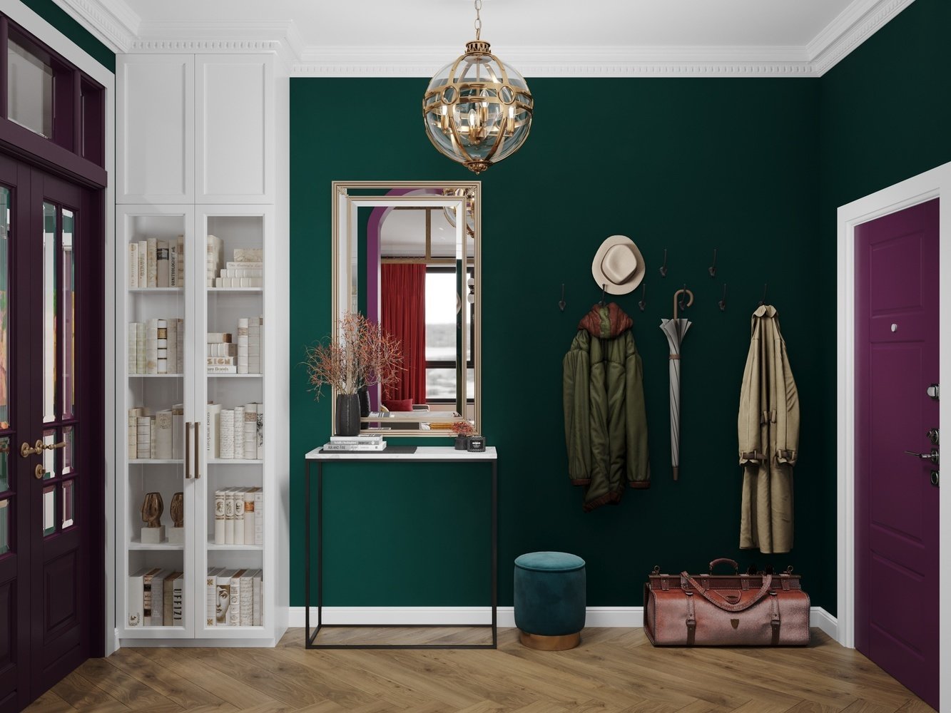 Фотография: Прихожая в стиле Современный, Эклектика, Квартира, Проект недели, Москва, 3 комнаты, 60-90 метров, Более 90 метров, Олеся Березовская, DesignStudio13 – фото на INMYROOM Фотография: Прихожая в стиле Современный, Эклектика, Квартира, Проект недели, Москва, 3 комнаты, 60-90 метров, Более 90 метров, Олеся Березовская, DesignStudio13 – фото на INMYROOM