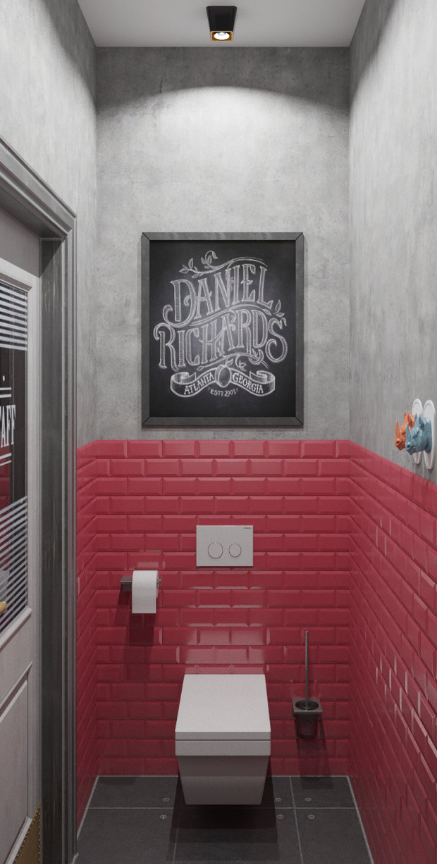 Фотография: Ванная в стиле Лофт, Квартира, Студия, Проект недели, Москва, новостройка, Оксана Цымбалова, Монолитный дом, Более 90 метров – фото на INMYROOM