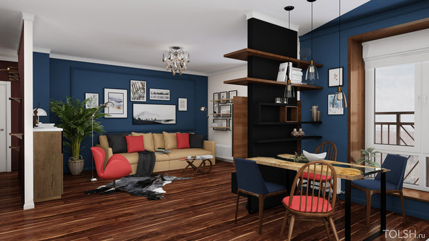Фото из портфолио Интерьер в стиле Mid-century. – фотографии дизайна интерьеров на INMYROOM
