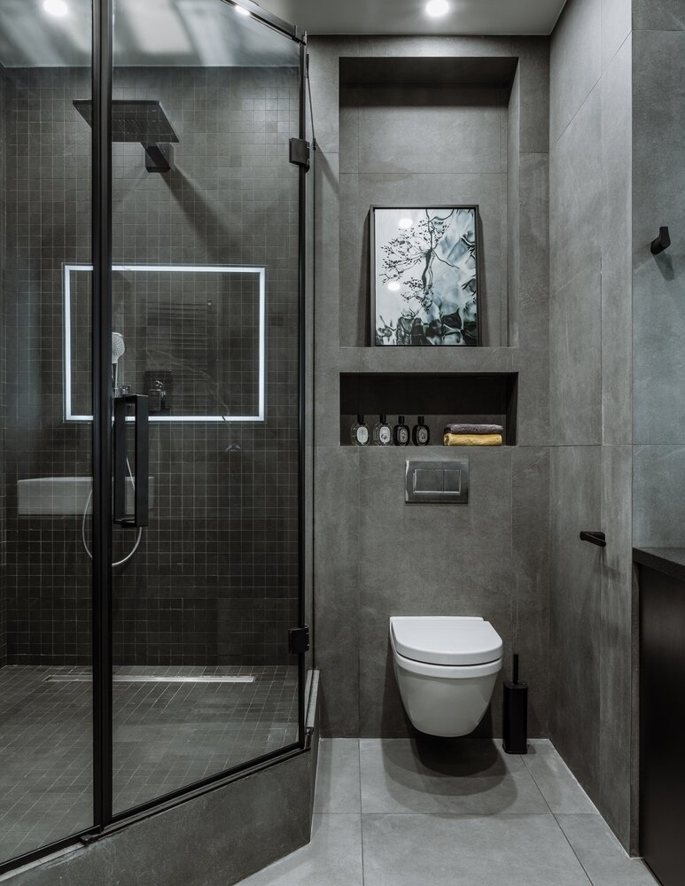 Фотография: Ванная в стиле Современный, Квартира, Проект недели, Москва, Монолитный дом, 2 комнаты, 60-90 метров, Studio DA – фото на INMYROOM Фотография: Ванная в стиле Современный, Квартира, Проект недели, Москва, Монолитный дом, 2 комнаты, 60-90 метров, Studio DA – фото на INMYROOM