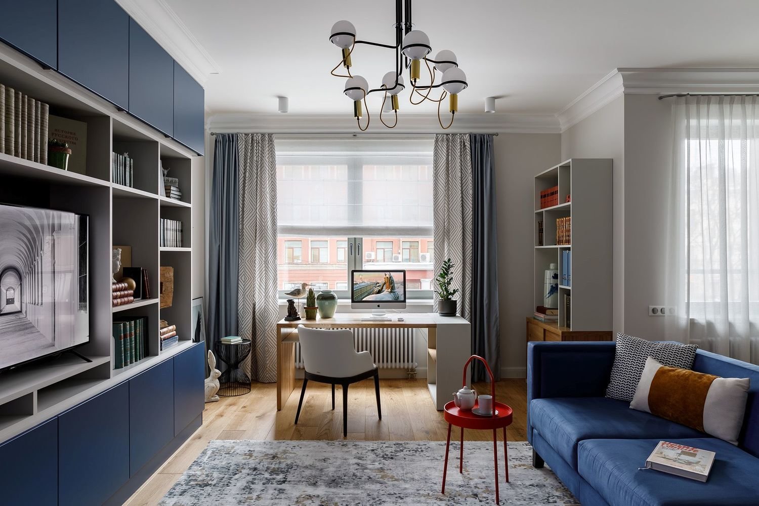 Фотография: Гостиная в стиле Современный, Квартира, Проект дня, Санкт-Петербург, 3 комнаты, Более 90 метров, Людмила Розводовская – фото на INMYROOM