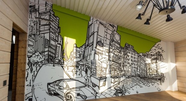 Фото из портфолио Графика в комнате подростка – фотографии дизайна интерьеров на INMYROOM