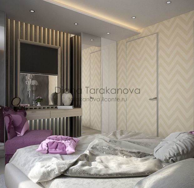 Фото из портфолио Спальня в московской квартире – фотографии дизайна интерьеров на INMYROOM