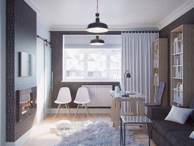 Фото из портфолио Прихожая и кабинет в с. Патруши – фотографии дизайна интерьеров на INMYROOM