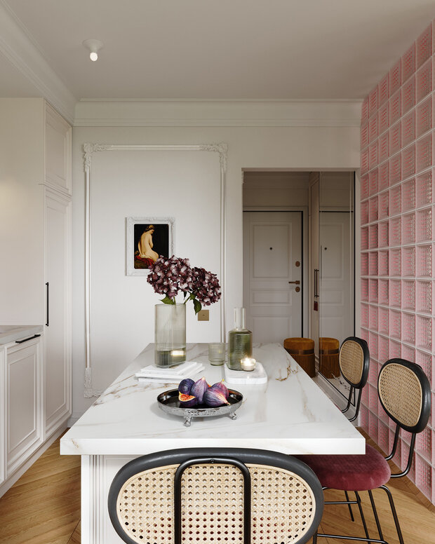 Фотография: Кухня и столовая в стиле Современный, Эклектика, Малогабаритная квартира, Квартира, Студия, Проект недели, Москва, до 40 метров, Дейси Аушева – фото на INMYROOM