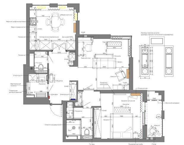 Фотография: Планировки в стиле , Квартира, Проект дня, Астана, 60-90 метров, современный с элементами эклектики, Динара Усманова – фото на INMYROOM