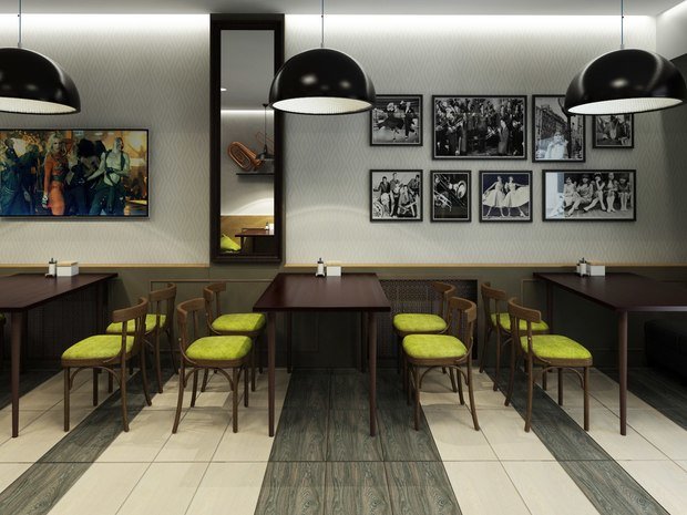 Фото из портфолио Дизайн-проект модной столовой (52 кв.м) – фотографии дизайна интерьеров на INMYROOM