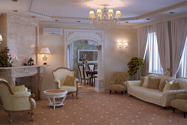 Фото из портфолио Дом, г.Москва, 600м – фотографии дизайна интерьеров на INMYROOM