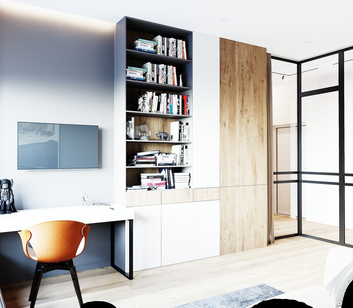 Фотография: Кабинет в стиле Современный, Квартира, Проект недели, Москва, 4 и больше, Более 90 метров, Студия 20:18 – фото на INMYROOM Фотография: Кабинет в стиле Современный, Квартира, Проект недели, Москва, 4 и больше, Более 90 метров, Студия 20:18 – фото на INMYROOM