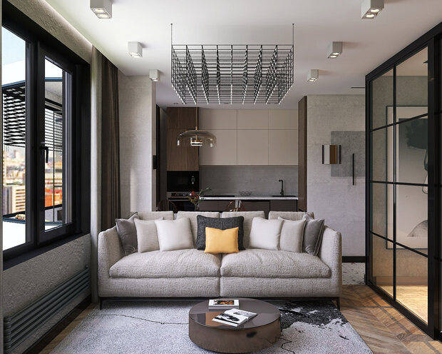 Фото из портфолио Проект двухкомнатной квартиры ЖК "Хорошевский" – фотографии дизайна интерьеров на INMYROOM