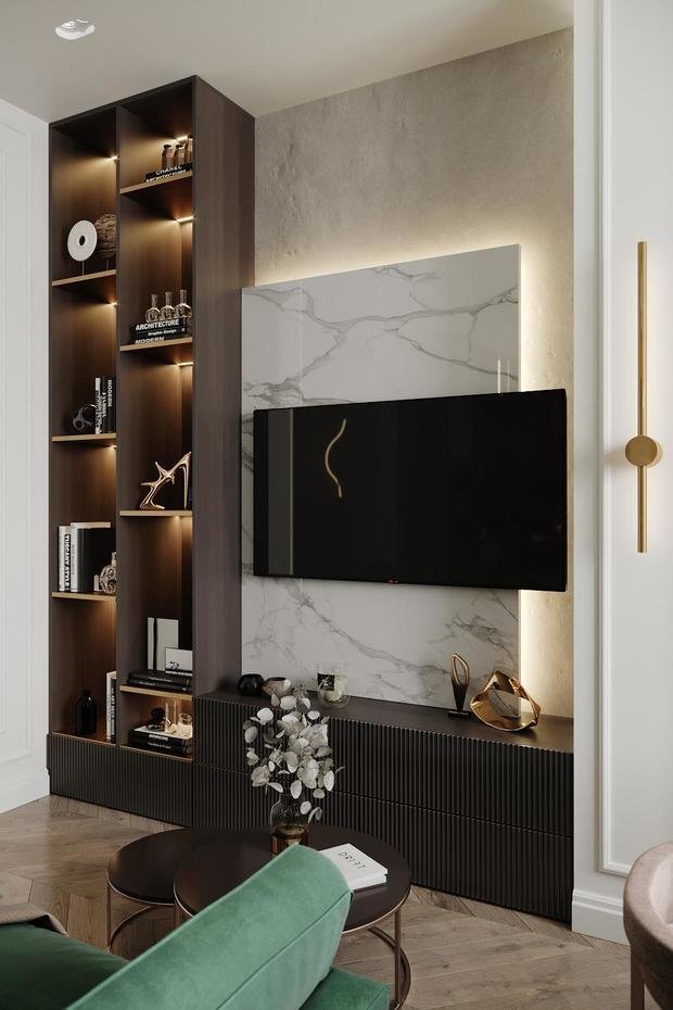 Фото из портфолио Современная классика с элементами ар-деко в квартире на Краснопутиловской – фотографии дизайна интерьеров на INMYROOM