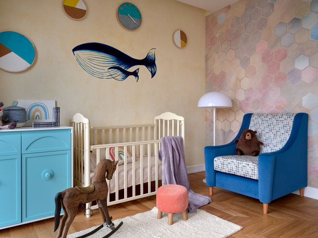 Фотография: Детская в стиле Современный, Квартира, Проект недели, Москва, 4 и больше, Более 90 метров, Евгения Ивлиева – фото на INMYROOM