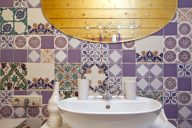 Фотография: Ванная в стиле Прованс и Кантри, Классический, Дом, Дома и квартиры, IKEA, Проект недели, Дача, Dulux, Zara Home, Интерьерная Лавка – фото на INMYROOM