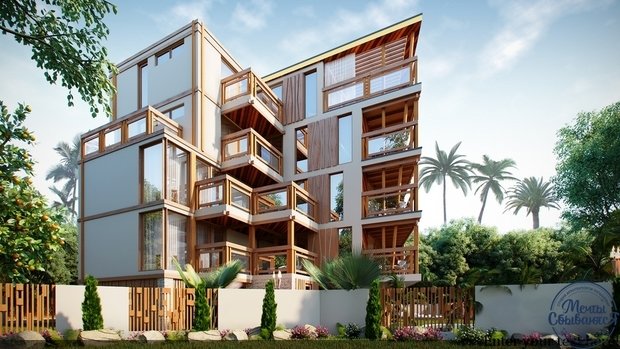 Фото из портфолио Гавайи: проект многоквартирного дома – фотографии дизайна интерьеров на INMYROOM