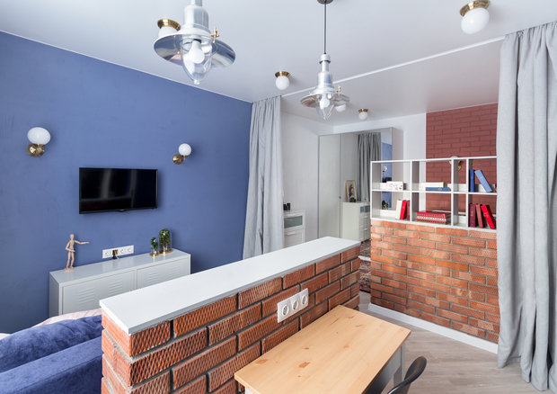 Фото из портфолио 48м2 Neloft Реализация – фотографии дизайна интерьеров на INMYROOM